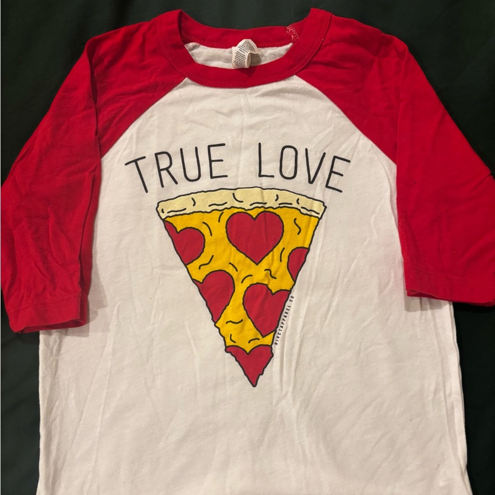 Toddler Pizza Baseball Tee Rivet Apparel Co.